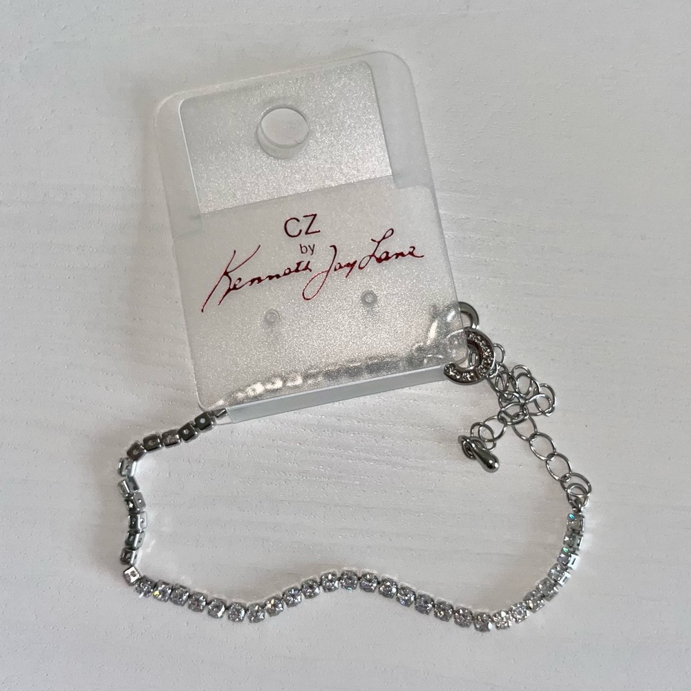 Cz By Kenneth Jay Lane Adjustable Sterling Silver… - image 2